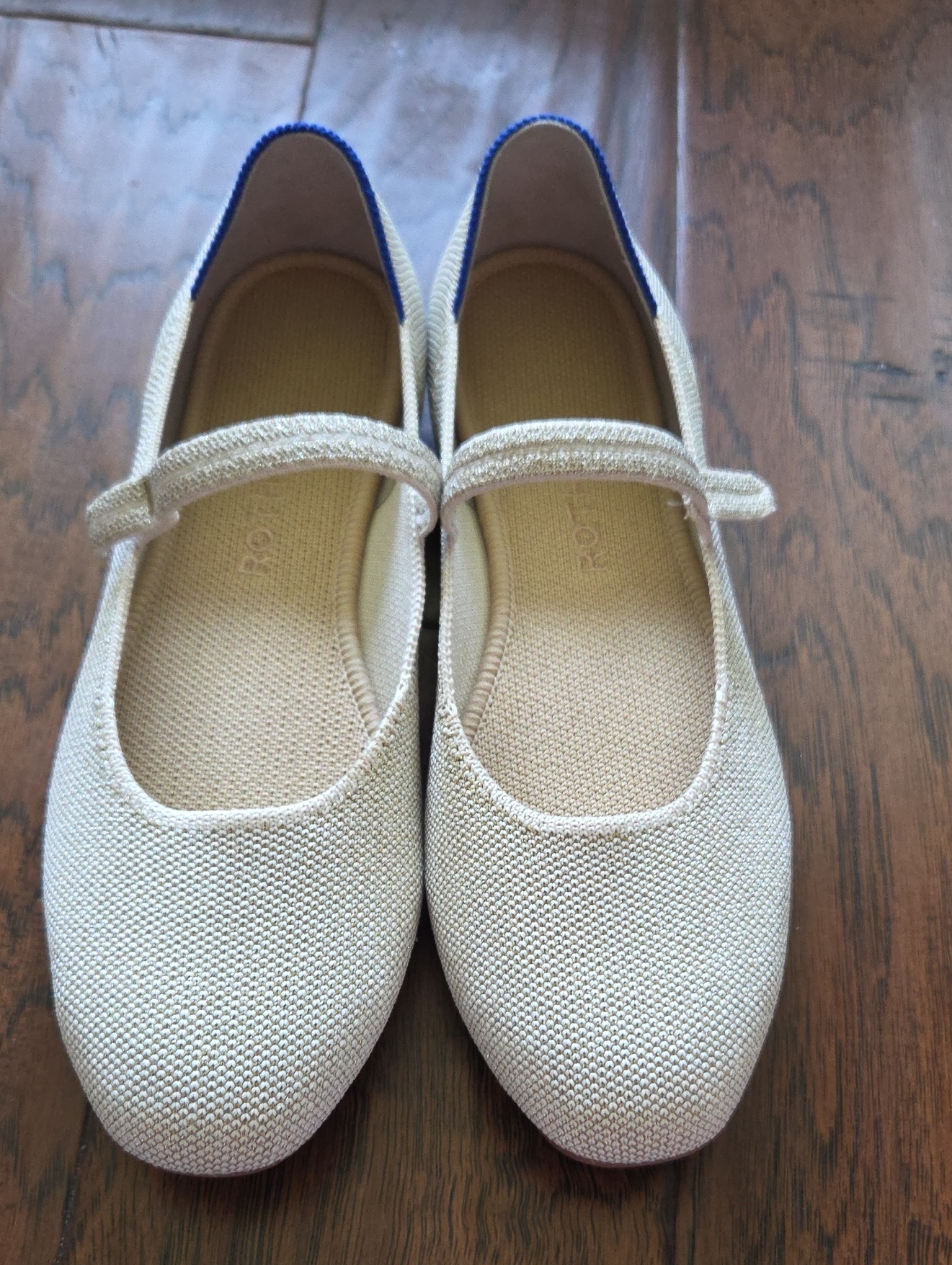 Rothy's Light Gold Metallic Size 8